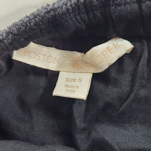 Boston Proper Black and white crochet long Beach Skirt - Picture 3 of 10